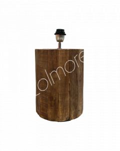 Tafellamp gerecycled hout naturel 23x23x37