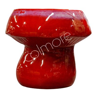 Pot champignon rood keramiek 32x31x27