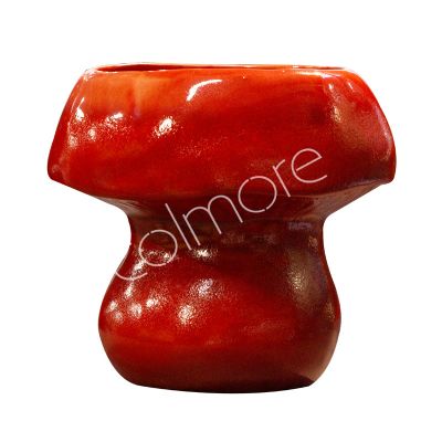 Pot champignon rood keramiek 21x20x19