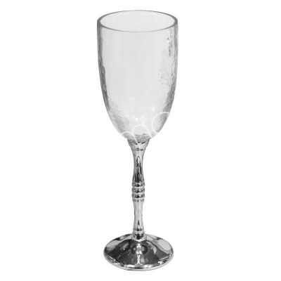 Goblet gehamerd glas BR/NI 6x6x19
