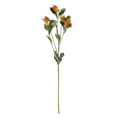 Bloemblaadjes bessentak oranjerood 81 cm
