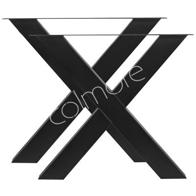 Poot X-vorm zwart SET/2 80x10x72