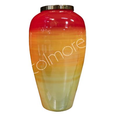 Vaas aardbei shortcake emaille glas 28x28x51