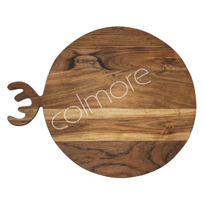 Snijplank rond acaciahout geolied 55x45x1.5